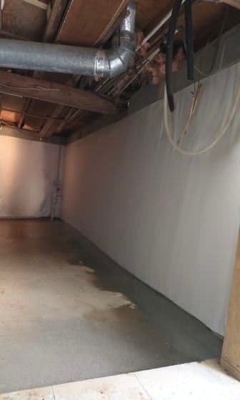 Gallery photos for Interior Basement Drain System Installed in Dawsonville GA: Image #1