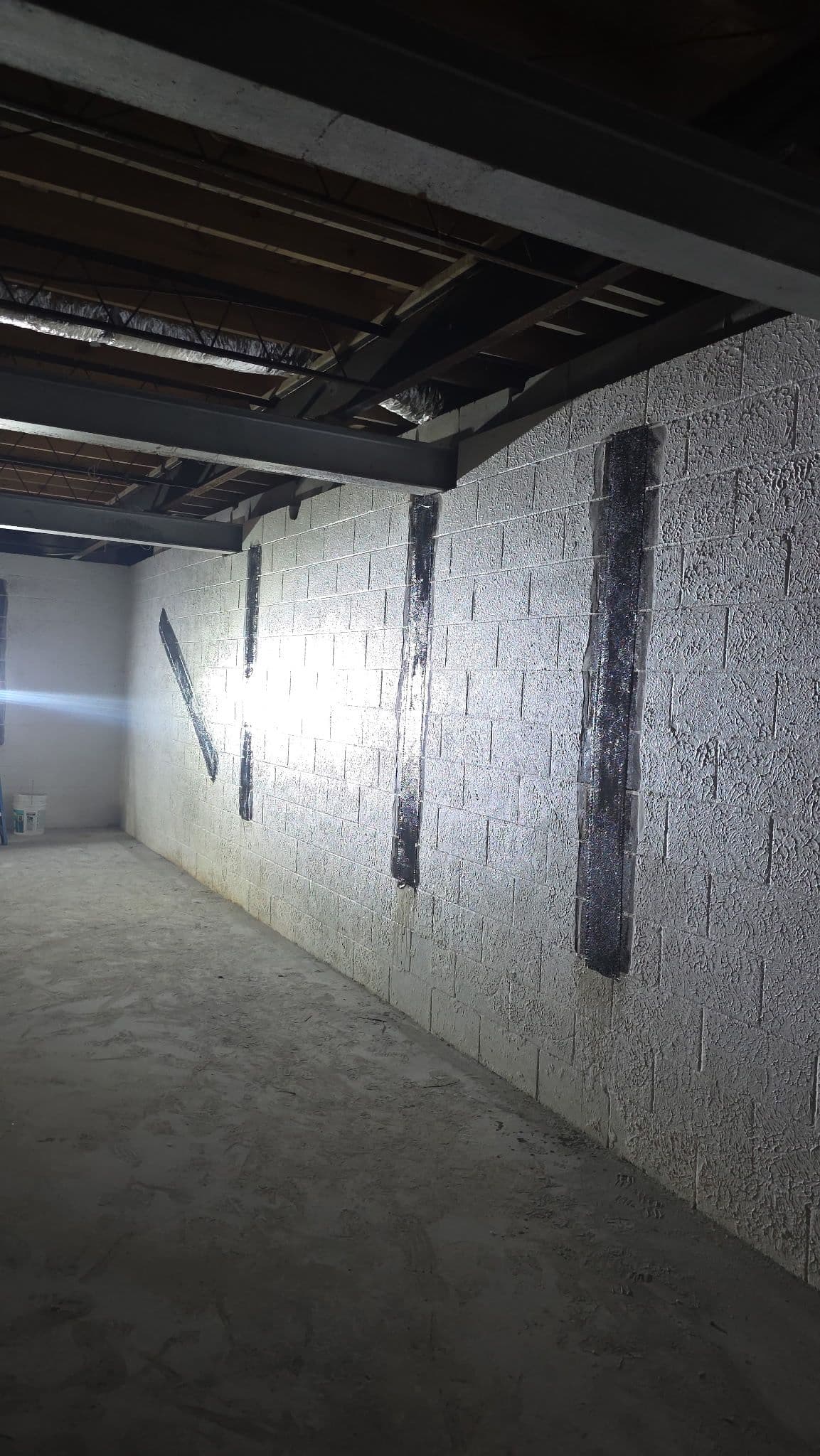 Gallery photos for Carbon Fiber Wall Reinforcement Keeps Blue Ridge Foundation Solid: Image #1
