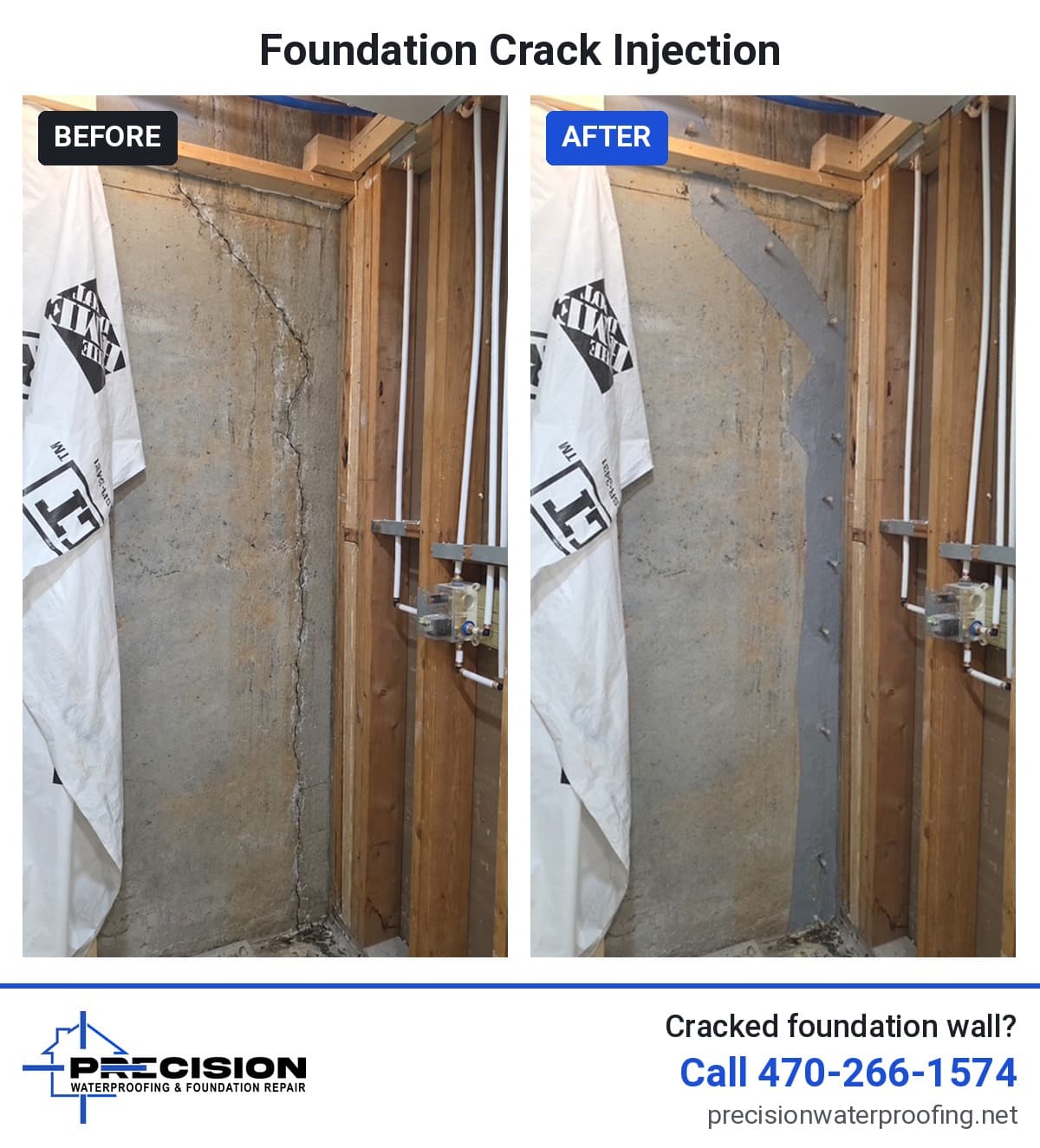 Foundation Crack Injection in Buford GA That Actually Stops the Leak image